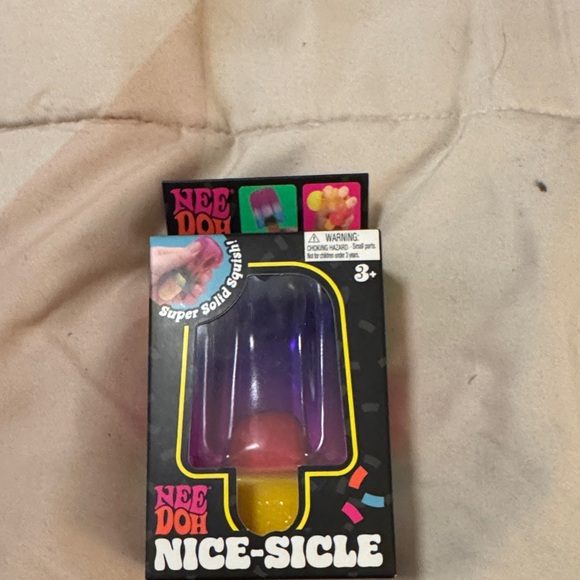 Schylling Other - Nee Doh Nice-Sicle Super Solid Squish Popsicle Toy - Purple & Yellow